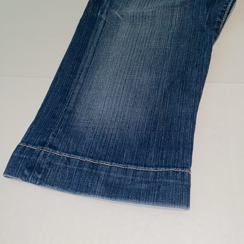 BKE Denim Madison Stretch Distressed Women’s Size 29 Capri Blue Jeans - Picture 6 of 14